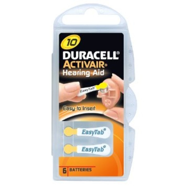 Duracell | A10/DA10/ZL10 | Zinc air cells | 6 pc(s) UPS akud