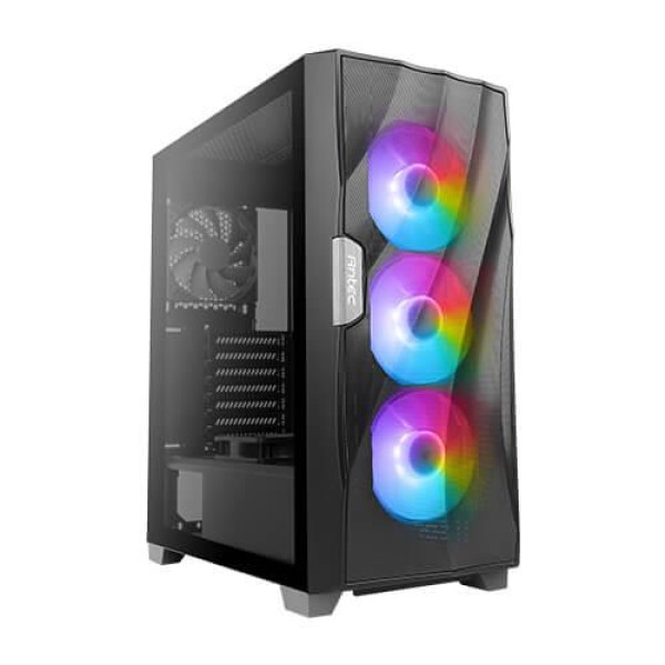 Case|ANTEC|DF700 FLUX|MidiTower|Case product features Transparent panel|Not included|ATX|MicroATX|MiniITX|Colour Black|0-761345-80070-9 Korpused