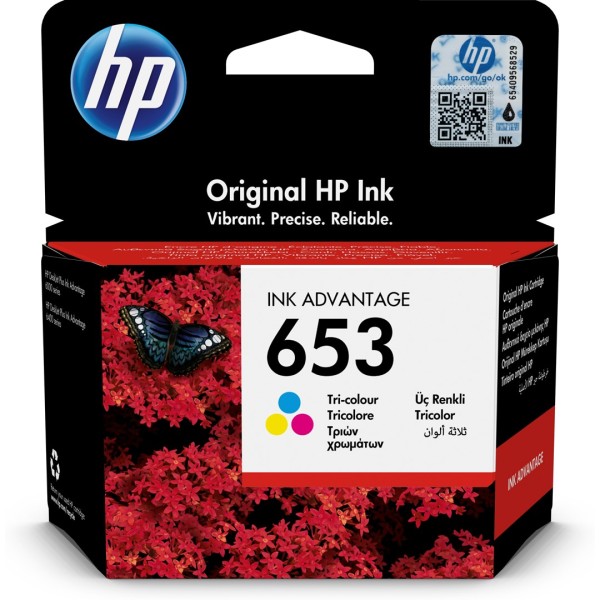 HP 653 1 pc(s) Original Standard Yield Cyan, Magenta, Yellow Toonerid