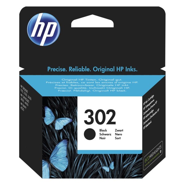 HP 302 Black Original Ink Cartridge Toonerid