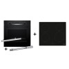 Zestaw piekarnik BOSCH HBA514BB3 + prowadnice teleskopowe BOSCH HEZ538000 + płyta indukcyjna BOSCH PUE611BB5E