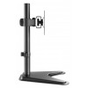 Manhattan Desk Mount for TV & Monitors, Stand Assembly, Tilt/Swivel/Rotation, For screens 10" to 27", VESA compatability: 75x75 and 100x100mm - check the dimensions of the four mounting holes on back of screen to ensure it fits, Max 7kg, Bla