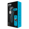 Braun | Shaver | 51-M1000S | Operating time (max) 50 min | Wet & Dry | Lithium Ion | Black/Blue