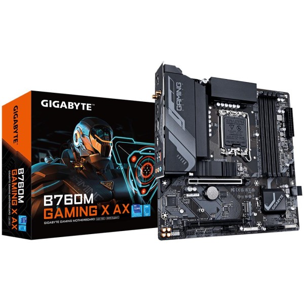 Mainboard|GIGABYTE|Intel B760 Express|LGA1700|Micro-ATX|Memory DDR5|Memory slots 4|1xPCI-Express ...