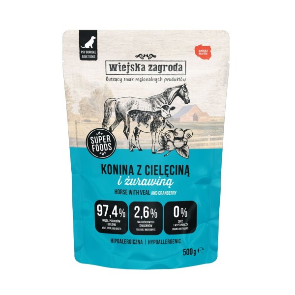 WIEJSKA ZAGRODA Horse meat with veal ...