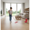 Flat Mop + Bucket + Telescopic Pole + 2 x Microfibre Pad 5.7L Floor Cleaning XXL Set Rotating Head