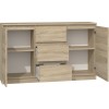 Topeshop KOMODA 2D3S DĄB SONOMA chest of drawers