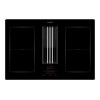 CATA | IAS 770 | Induction hob with built-in hood | 77 cm | Number of burners/cooking zones 4 | Black | Touch