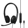 EEPOS | SENNHEISER ADAPT 160 USB-C II Headset Wired Headband Office/Call Centre USB Type-C BlackPOS IMPACT DW Office ML - EU Headset Wireless Over-the-ear, Headband, Neckband Office/Call Centre Charging cradle Black, Silver