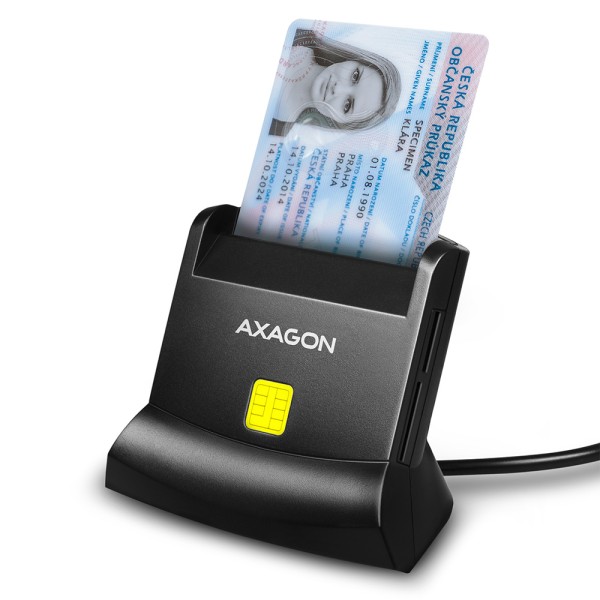AXAGON CRE-SM2 USB-A Smart card & ...