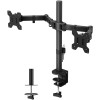 Techly ICA-LCD 382-D monitor mount / stand 68.6 cm (27") Black Desk