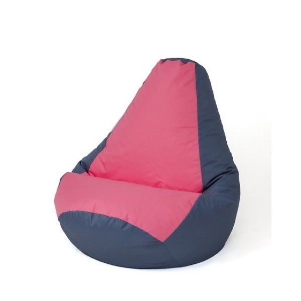 Sako bag pouffe Pear grey-pink L ...