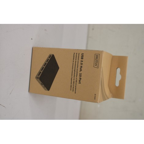 SALE OUT. Digitus USB 2.0 Hub 10-port, 10x USB A/F, 1x DAMAGED PACKAGING, UNPACKED, SCRATCHED ON TOP | Digitus USB 2.0 Hub 10-port | DA-70229 | DAMAGED PACKAGING, UNPACKED, SCRATCHED ON TOP