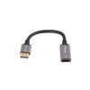 Lanberg Displayport (M)->HDMI(F) Adapter 8K on cable 20cm, Silver