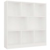 FIESTA 8P WHITE BOOKCASE