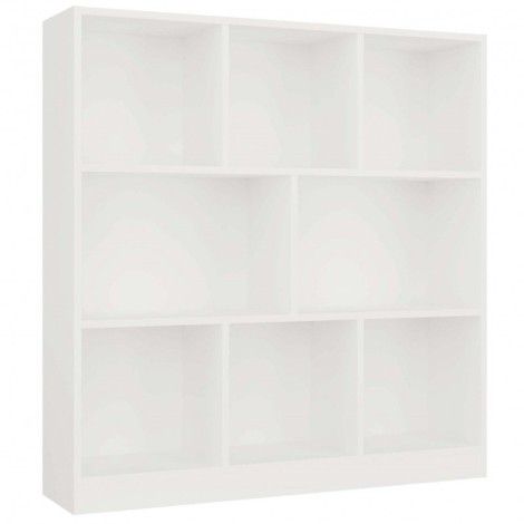 FIESTA 8P WHITE BOOKCASE