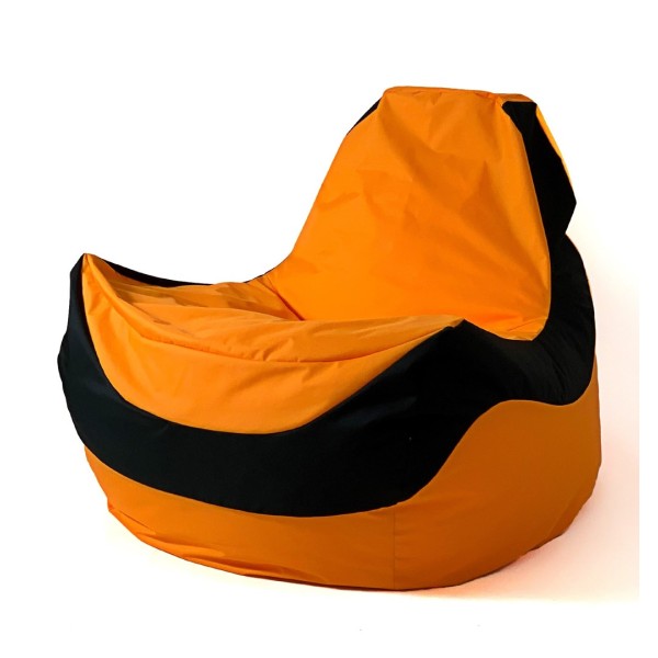 Sako bag pouf Bolid orange-black XXL ...