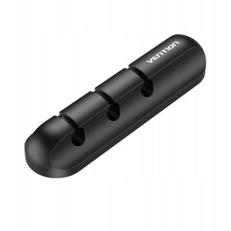 5-portowy organizer kabli Vention 2 szt. czarny