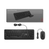 Lenovo | 160 Combo | Keyboard | Wired | Mouse included | US | Black | USB-A 2.0