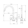 Dafi FLOW COMFORT D1 filtration system + VITO 3-way faucet chrome