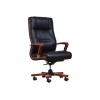 AMBASSADOR leather armchair black