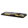 F108 Gray+Orange+Deep Gray Gasket Keyboard with Volcano RGB Switches – AULA