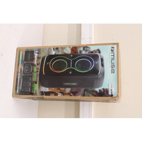 SALE OUT. Muse M-1930 DJ Bluetooth Party Box Speaker, Black | Muse Party Box Speaker | M-1930 DJ | DAMAGED PACKAGING, SCRATCHES ON SIDE | 300 W | Bluetooth | Black | Portable | Wireless connection