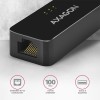AXAGON ADE-XR USB 2.0 - Fast Ethernet 10/100 adapter, auto install, BLACK