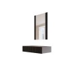 Dressing table with mirror PAFOS 80x41.6x100 mat black