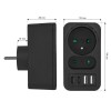 Maclean current socket x2 + 4xUSB, splitter with 2 sockets, 2xUSB A, 2xUSB C PD 20W, 1x16A + 1x6A, MCE249 F/B