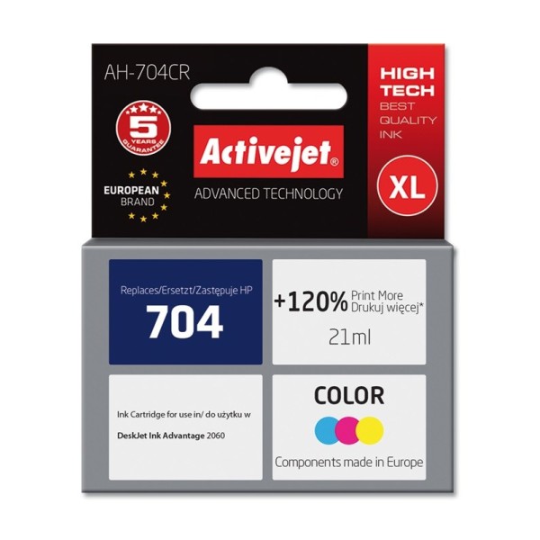 Activejet AH-704CR Ink Cartridge (replacement for ...