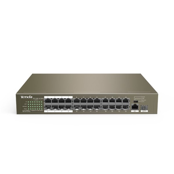 Tenda TEF1126P-24-250W network switch Unmanaged Fast ...