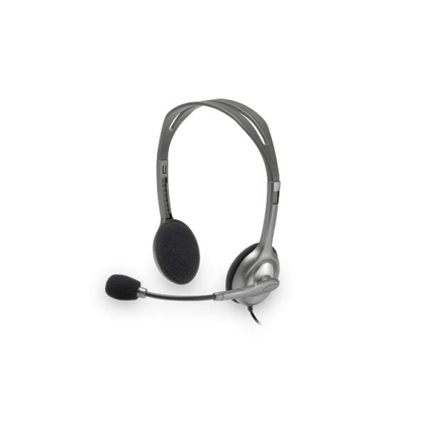 HEADSET STEREO H111/GREY 981-000593 LOGITECH