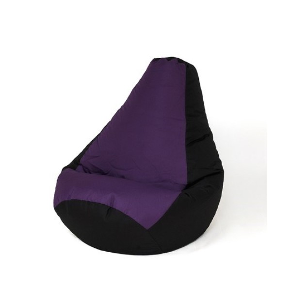 Sako bag pouffe Pear black-purple XL ...