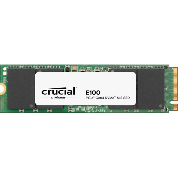 SSD|CRUCIAL|E100|2TB|M.2|NVMe|Write speed 4500 MBytes/sec|Read speed 5000 ...