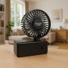 Adler Foldable mini fan | AD 7336 | Desk fan | Black | Diameter 6.5 cm | Number of speeds 1