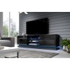 Cama TV cabinet QIU 200 MDF black gloss/black gloss