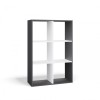 MALAX 2X3 SHELVING UNIT, ANTHRACITE/WHITE