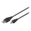 Goobay 50767 USB 2.0 Hi-Speed cable, black, 1.8 m | Goobay | USB-A to mini-USB