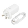 iBOX C-65 White, GaN 65W universal charger UK plug