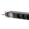 LANBERG POWER STRIP PDU RACK 19" (1U, 16A, 8X 230V PL, 2m)