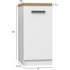 Kitchen unit D-45/82 B AR White Matt Artisan