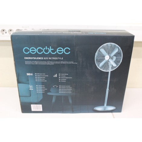 SALE OUT. Cecotec EnergySilence 620 Retrostyle stand fan | Cecotec EnergySilence 620 Retrostyle | Stand Fan | DAMAGED PACKAGING, SCRATCHED FAN STAND BOTTOM | Diameter 40 cm | Number of speeds 3 | Oscillation | 50 W