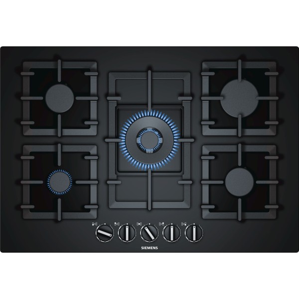 Siemens EP7A6QB90 hob Black Built-in Gas ...