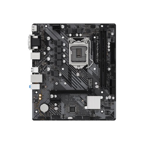 ASRock | H510M-HDV/M.2 SE | Processor family Intel | Processor socket LGA1200 | DDR4 DIMM | Memory slots 2 | Supported hard disk drive interfaces 	SATA, M.2 | Number of SATA connectors 4 | Chipset H470 | Micro ATX