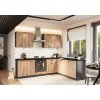 Cosmo Design ANIKA kitchen furniture set, artisan oak/graphite 2.0/2.6