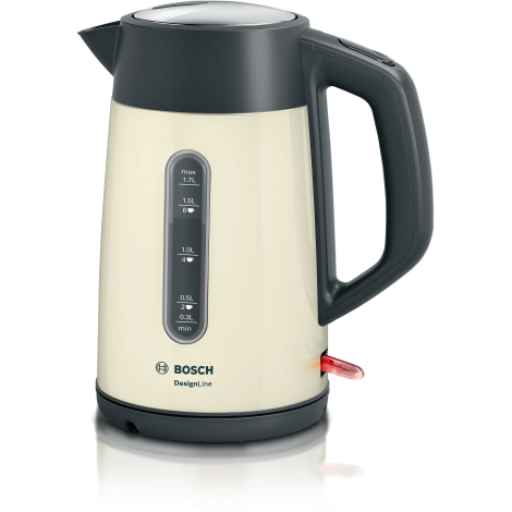 Bosch TWK4P437 electric kettle 1.7 L 2400 W Beige, Black
