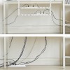 Maclean under-desk cable organizer, max. load 5kg, max. 728mm, 2 levels, white, MC-102 W