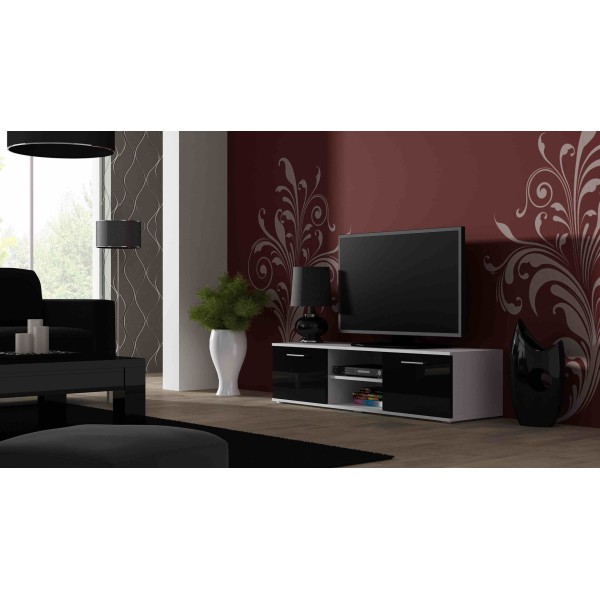 Cama TV stand SOHO 140 white/black ...