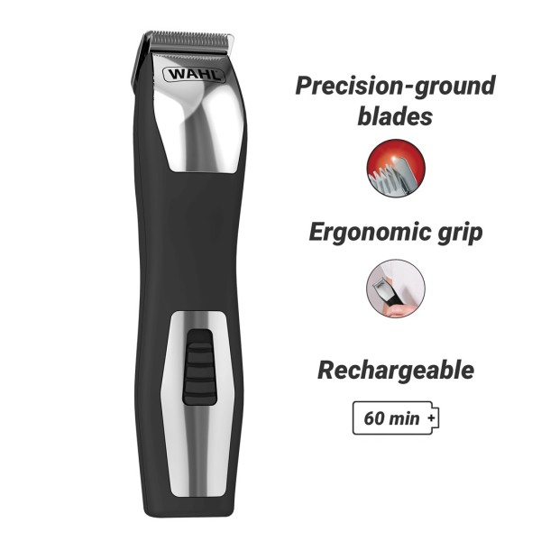 Wahl GroomsMan Pro Battery Black, Stainless ...